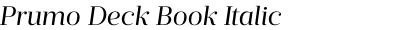 Prumo Deck Book Italic